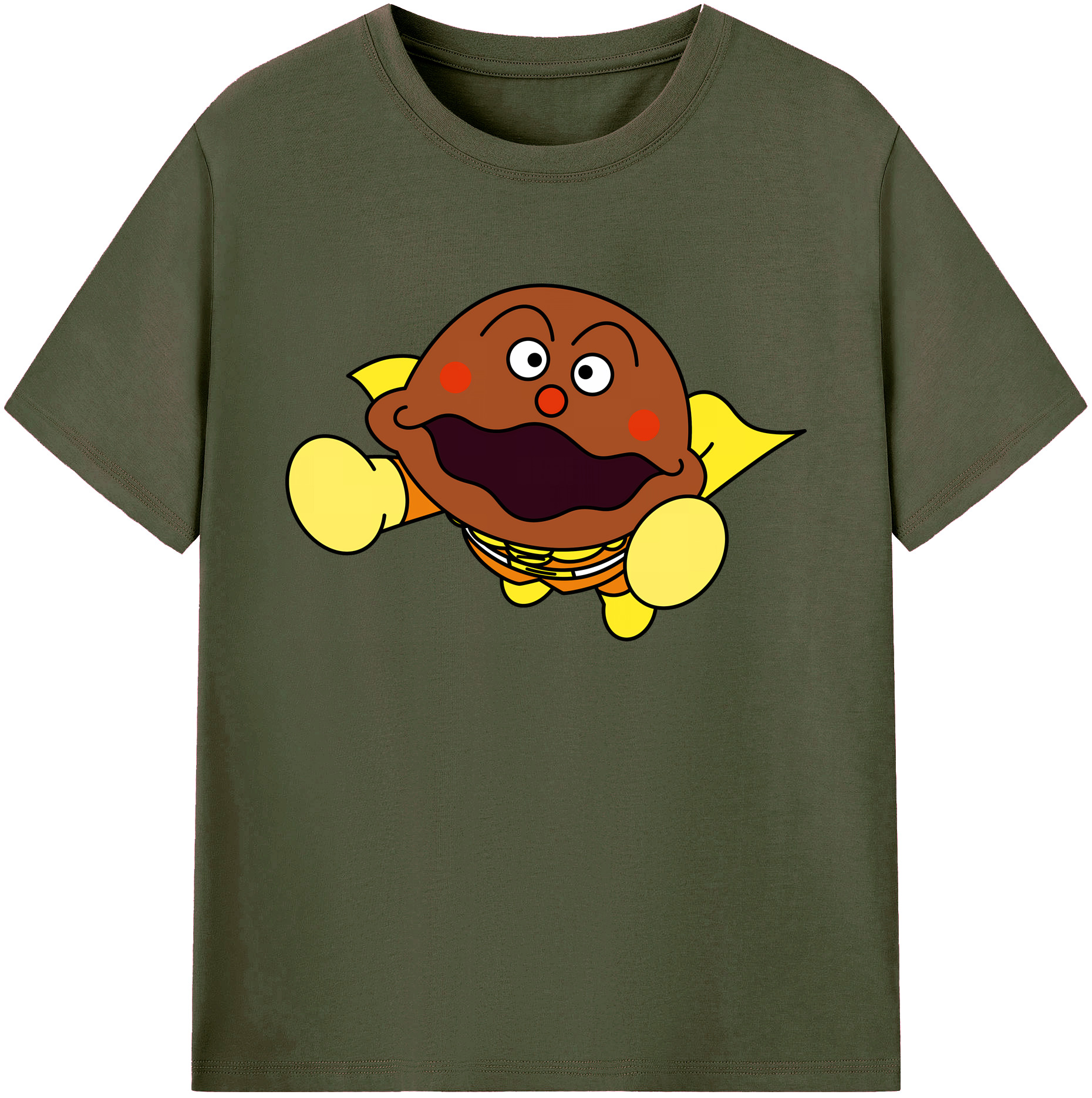 （画像用） アンパンマン Anpanman 綿100％ メンズ半袖Tシャツ｜肌触りやわらか＆通気性
